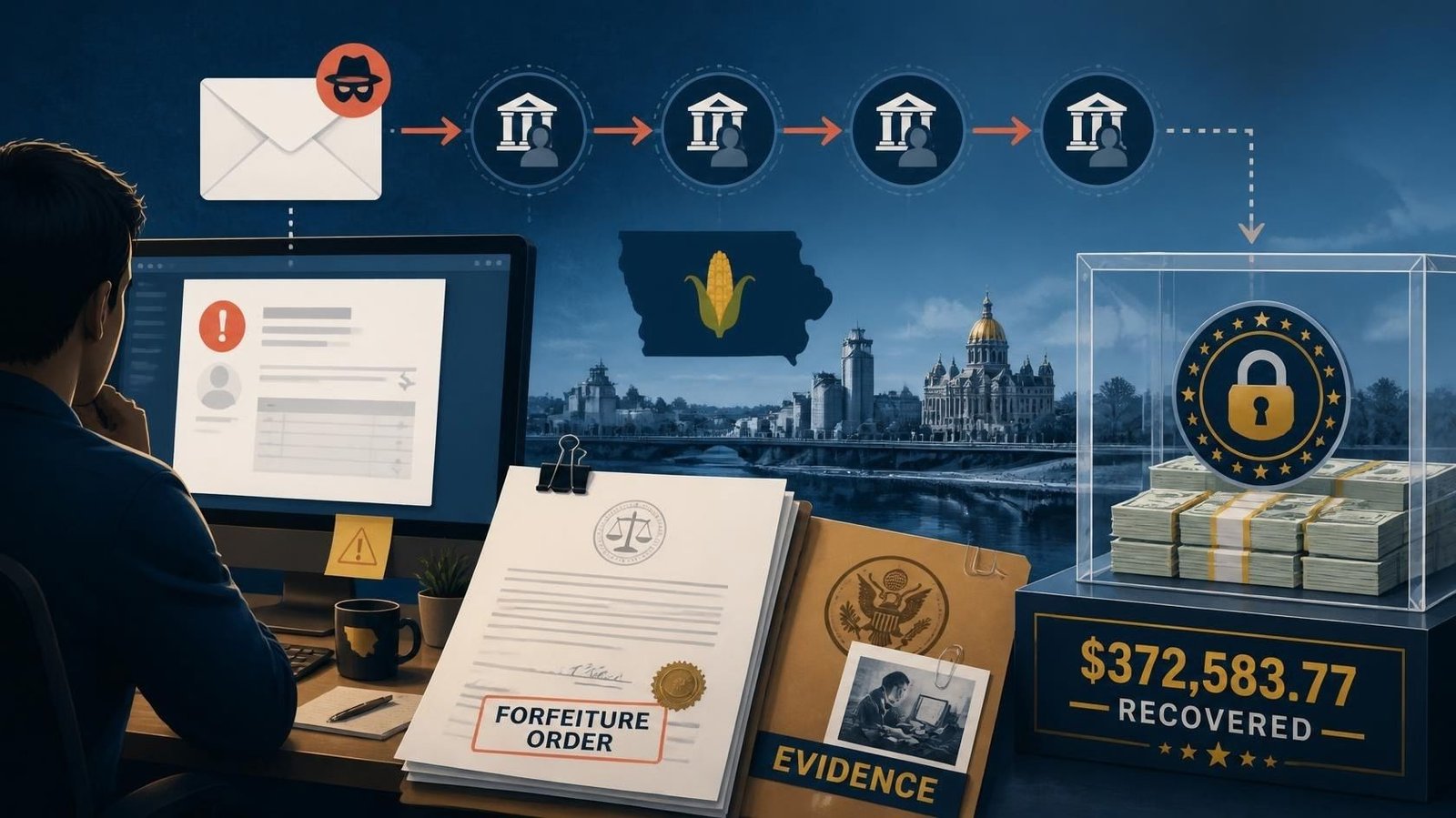 Federal Authorities Forfeit $372,583 in Iowa Business Email&hellip;